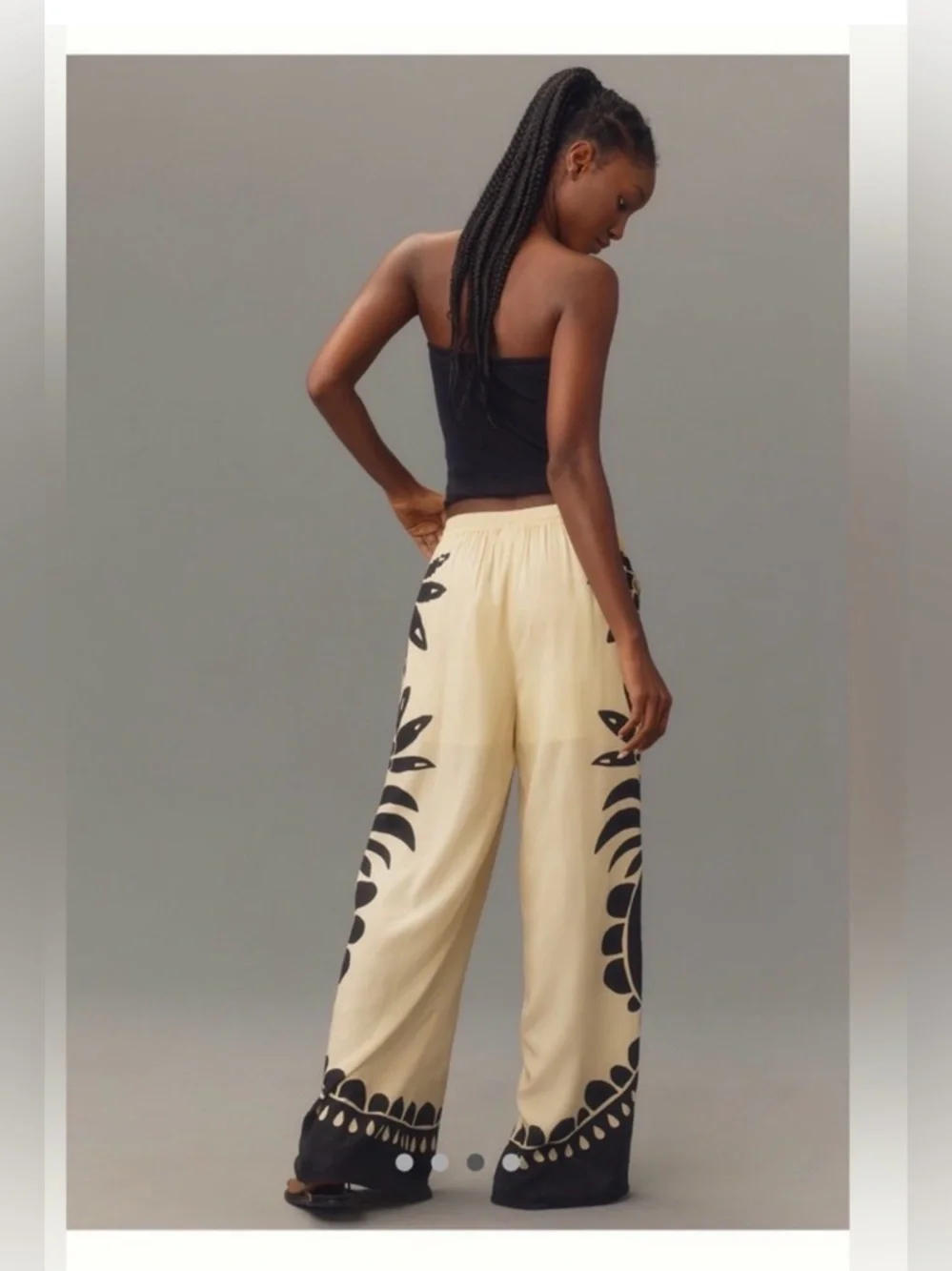 Farm Rio xAnthropologie Martina Pull On Pants Wide Leg, XL - Picture 3 of 10